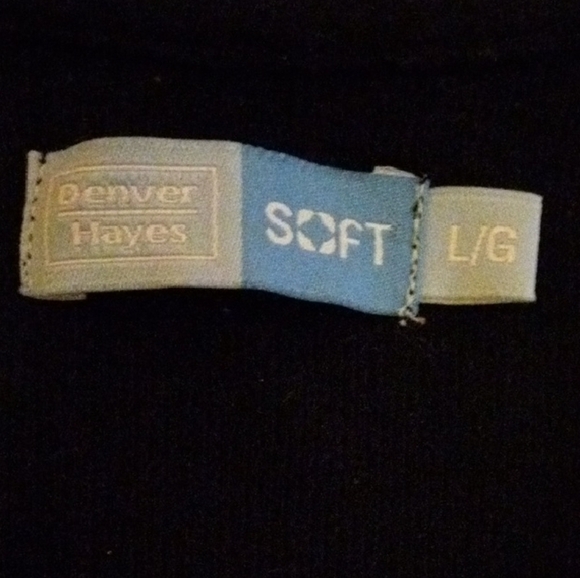 Denver Hayes Elegant Black Tank Top - Picture 2 of 2